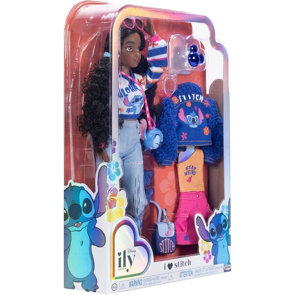 Panenka Disney ILY 4EVER Stitch 29 cm s 13 klouby a dvěma kompletními módními vzhledy