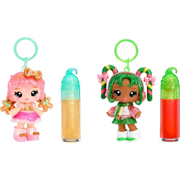 Yummiland Holiday Doll Halle Zuckerstange mit DIY-Lipgloss-Set und Schlüsselanhänger