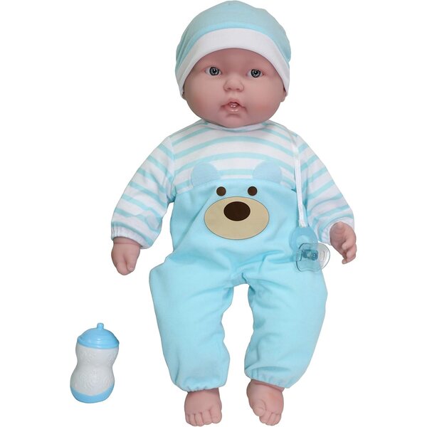 Soft and Cuddly 20" Huggable Baby Doll Play Set | JC Toys - Lots to Cuddle Babies | Blue | Ages 2+ | Caucasian