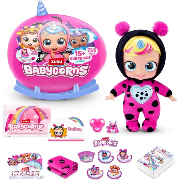 Babycorns Series 1 Small Bailey van ZURU met meer dan 15 magische verrassingen om te ontdekken