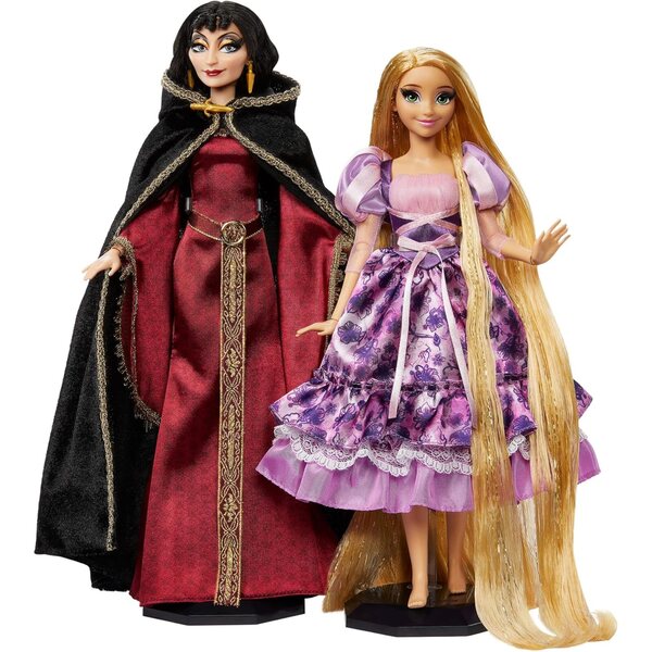 Păpuși de colecție Mattel Disney Collector Rapunzel și Mother Gothel Tangled