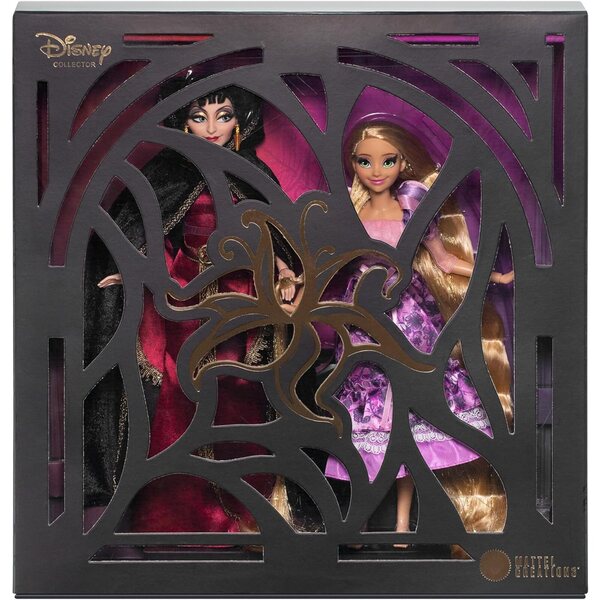 Păpuși de colecție Mattel Disney Collector Rapunzel și Mother Gothel Tangled