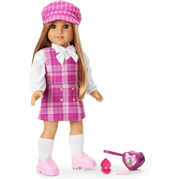 American Girl Heart Modeaccessoires: Tasche, Hut, Lippenstift und Pinsel