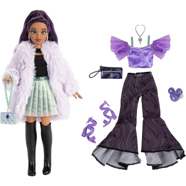 Disney ily 4EVER Dolls Disney 100 - Ursula 11.5" Tall with 13 Points of Articulation, Two Complete Mix-and-Match Outfits and Glittery Mickey Ring for You!