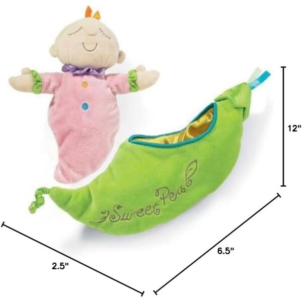 Manhattan Toy Snuggle Pod Sweet Pea First Neutral Puppe mit Schlafsack