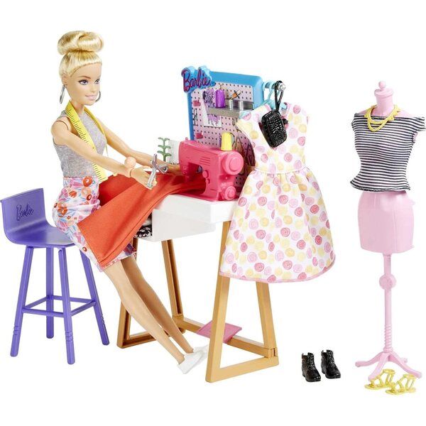 Barbie-Modedesignerin mit Designstudio und über 25 kreativen Accessoires