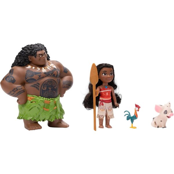 Disney Princess Moana & Maui Petite Puppenset mit Zubehör und Figuren
