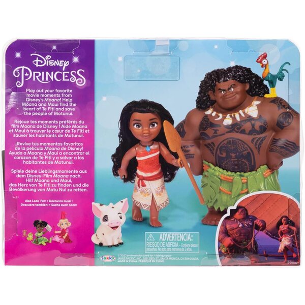 Disney Princess Moana & Maui Petite Puppenset mit Zubehör und Figuren