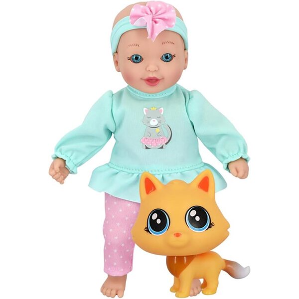 New Adventures Little Sweeties Puppenset mit Tieren, 20 cm, Soft Play