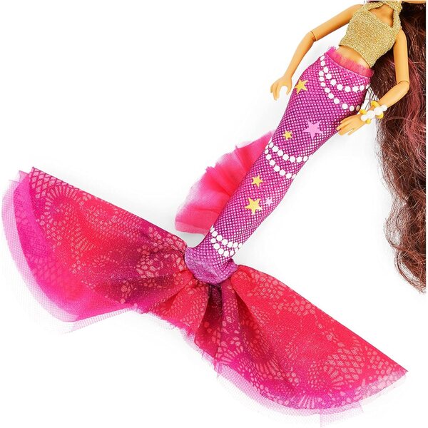 MERMAID HIGH Searra Deluxe Bambola Sirena con Coda Rimovibile e Accessori Moda per Bambine 4+