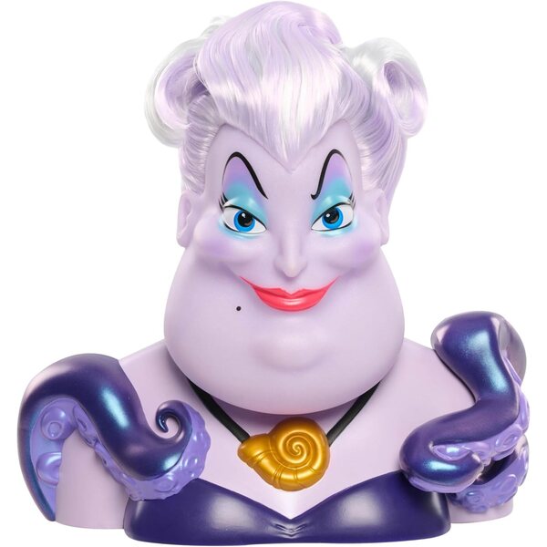 Głowa stylizująca Disney Villains Ursula 10 cali z 16 akcesoriami dla dzieci w wieku 3+