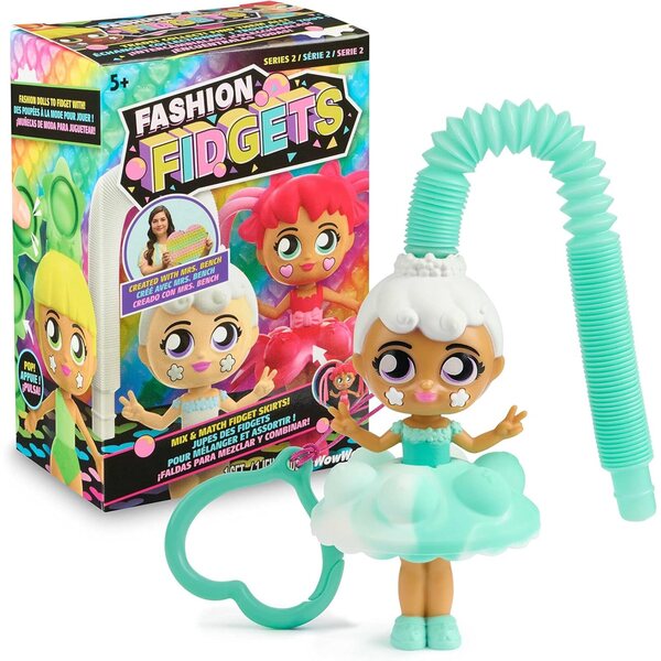 Fashion Fidgets Series 2: Kleurrijke antistresspoppen met meer dan 10 manieren om te spelen
