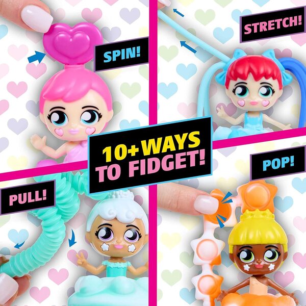 Fashion Fidgets Serie 2: Bunte Anti-Stress-Puppen mit über 10 Spielmöglichkeiten