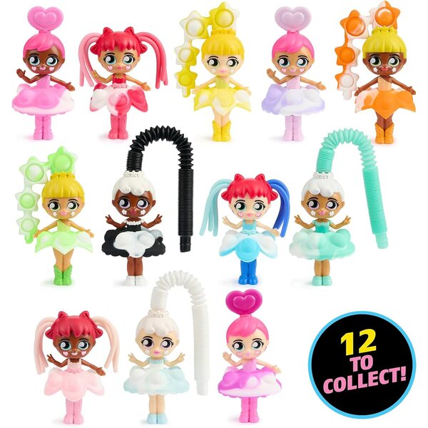 Fashion Fidgets Serie 2: Bunte Anti-Stress-Puppen mit über 10 Spielmöglichkeiten