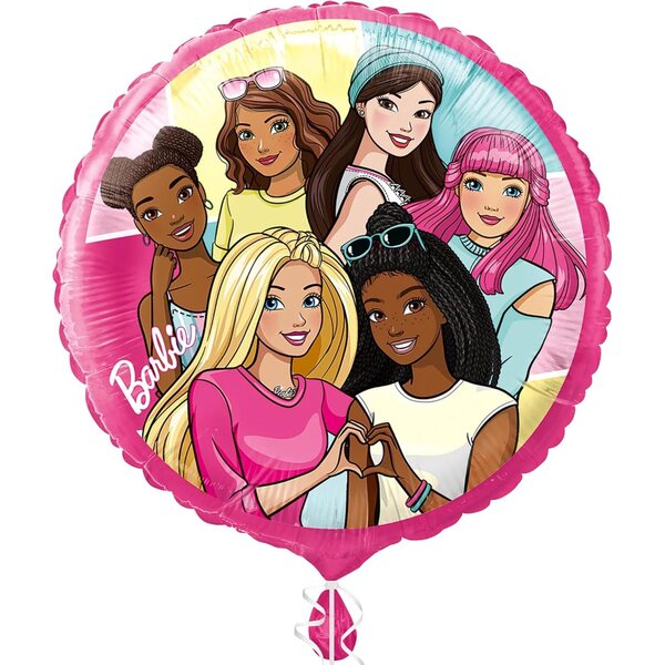 Barbie Multicolored Foil Balloon 18'' - Lively and Colorful Party Decoration