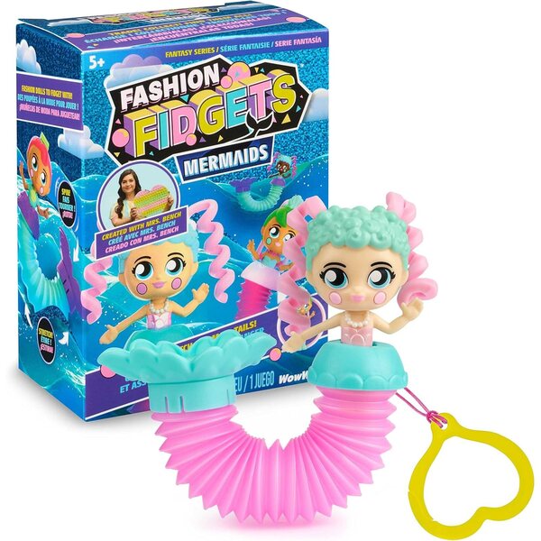 Fashion Fidgets Mermaids Fantasy Series - Fidget-pop met Pop Tube-zeemeerminstaart en 15+ spelmodi