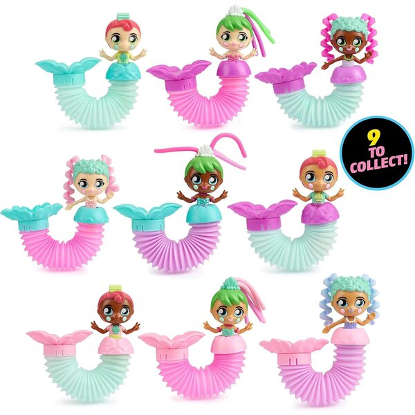 Fashion Fidgets Mermaids Fantasy Series – panenka Fidget s Pop Tube Mermaid Tail a 15+ herními režimy