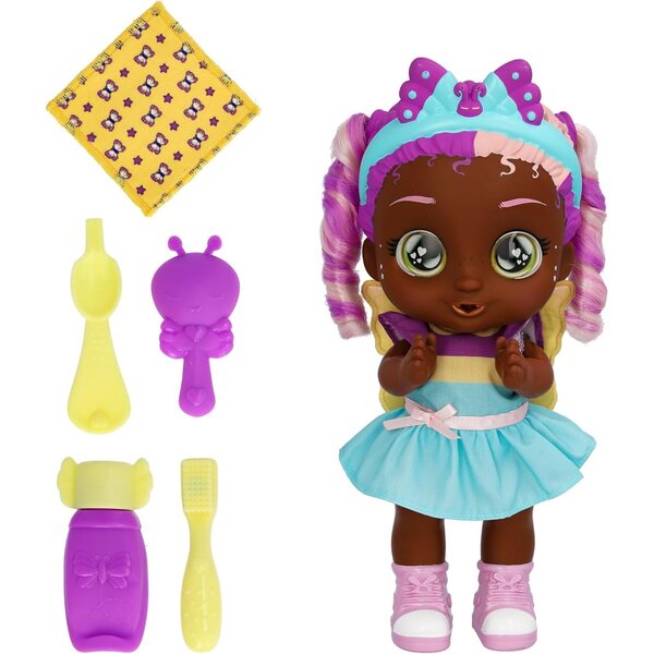 Poupée interactive Cry Babies Emma's Morning Routine avec 25 sons et 6 accessoires