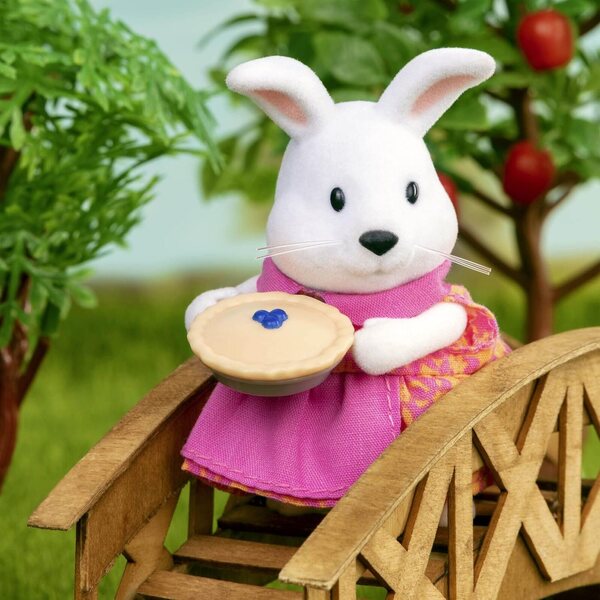 Li'l Woodzeez Family Rabbits Hoppingoods Set 4 Figuren und Geschichtenbuch für Kinder ab 3 Jahren