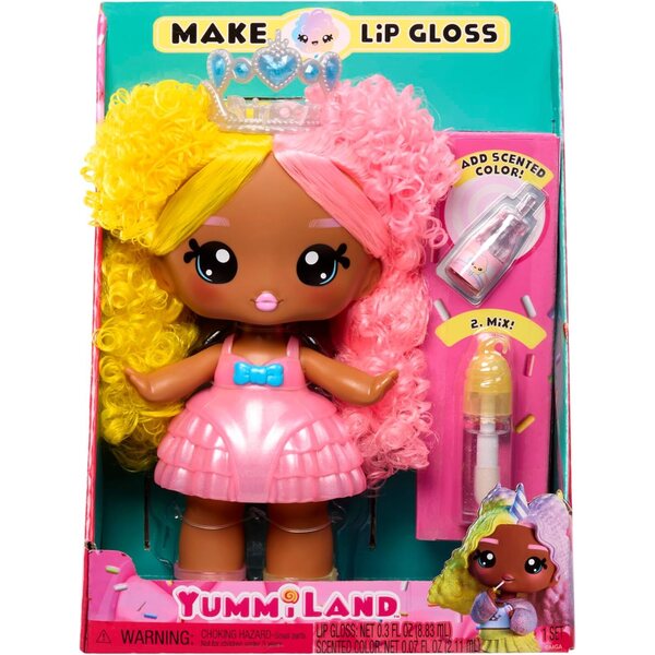 Yummiland Nia Candy Fluff Große Puppe mit duftendem Lipgloss und Zubehör