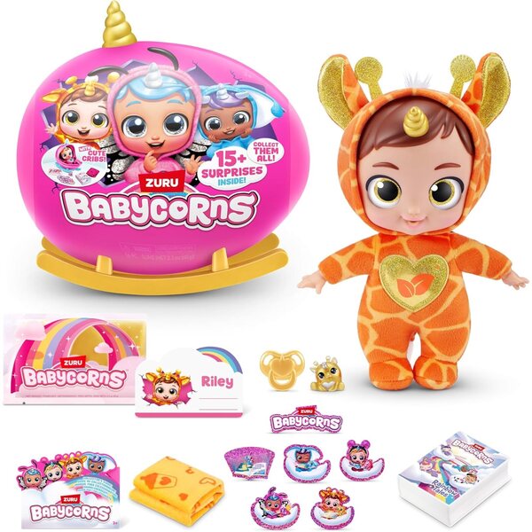 Babycorns Serie 1 Kleine Giraffe - Magische pop met meer dan 15 verzamelverrassingen