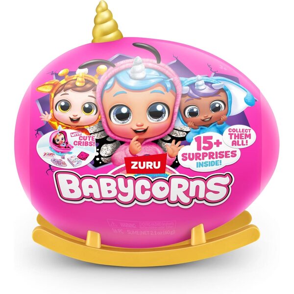 Babycorns Serie 1 Kleine Giraffe – Zauberhafte Puppe mit über 15 Sammelüberraschungen
