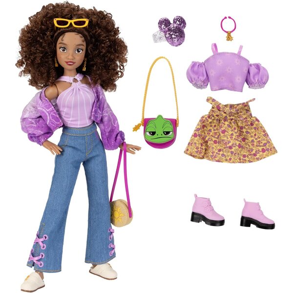 Disney ily 4EVER Rapunzel-Puppe mit Mix & Match-Outfits und glitzerndem Ringoberteil