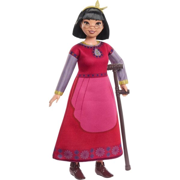 Mattel Disney Wish Dahlia of Rosas Bewegliche Puppe mit abnehmbarer Kleidung und Accessoires
