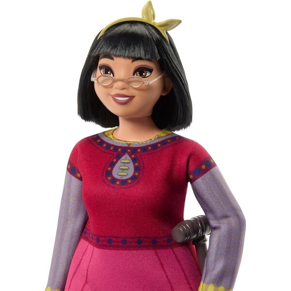 Mattel Disney Wish Dahlia of Rosas Bewegliche Puppe mit abnehmbarer Kleidung und Accessoires