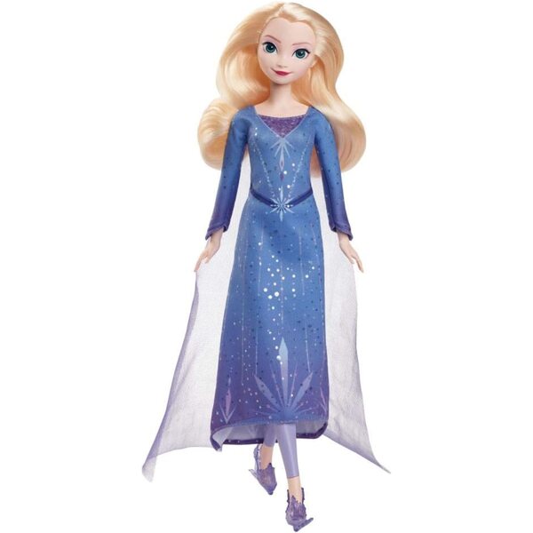 Mattel Frozen Elsa Modepuppe mit abnehmbarem Kleid und Schlittschuhen