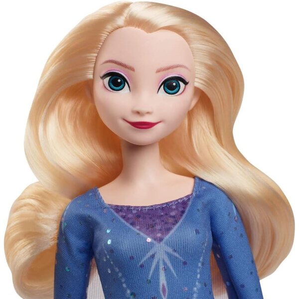Mattel Frozen Elsa Modepuppe mit abnehmbarem Kleid und Schlittschuhen