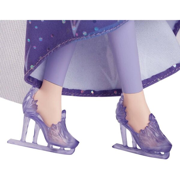 Mattel Frozen Elsa Modepuppe mit abnehmbarem Kleid und Schlittschuhen