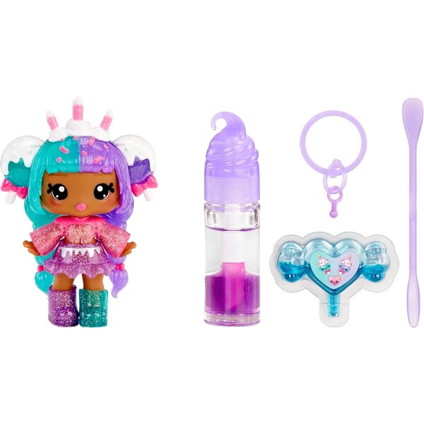 Yummiland Lip Gloss Doll Carly Cakepop - Poupée avec changement de couleur et brillant à lèvres DIY