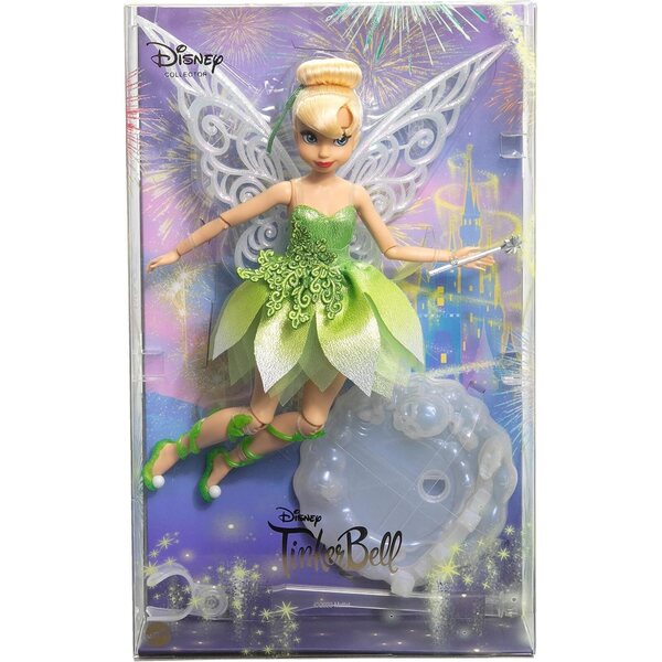 Mattel Disney Tinker Bell Sammlerpuppe mit Flügeln – 100 Jahre Disney Special Edition