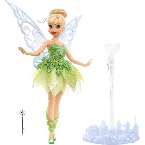 Mattel Disney Tinker Bell Sammlerpuppe mit Flügeln – 100 Jahre Disney Special Edition