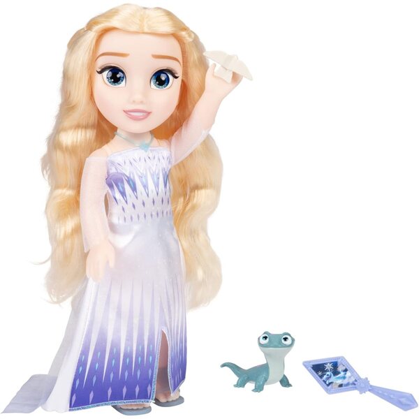 Elsa die Schneekönigin Frozen 2 Puppe mit Bruni und interaktivem Zubehör