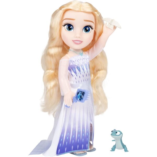 Elsa die Schneekönigin Frozen 2 Puppe mit Bruni und interaktivem Zubehör