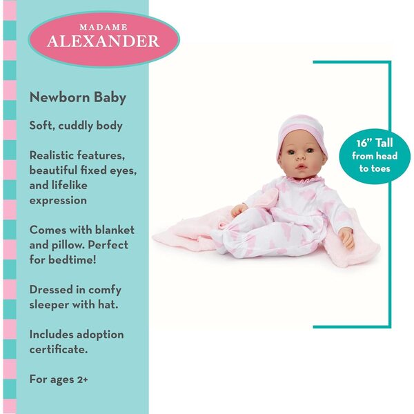 Middleton Madame Alexander 16'' Neigebuerenen Popp mat Adoptiounszertifika
