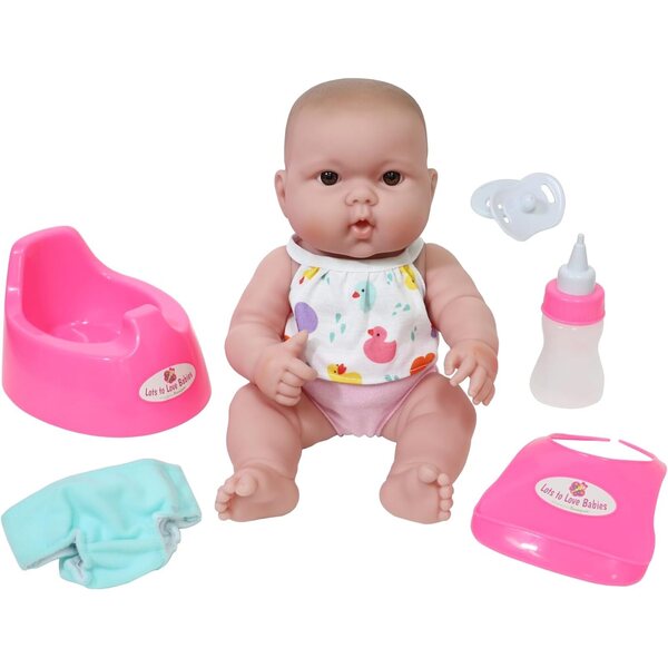 Lalka JC Toys Lots to Love Babies 35 cm z zestawem do kąpieli i akcesoriami