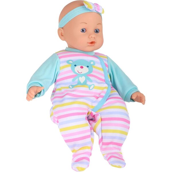 Dream Collection 14" Sound-Babypuppe mit 5 Sounds und abnehmbarem Kleid
