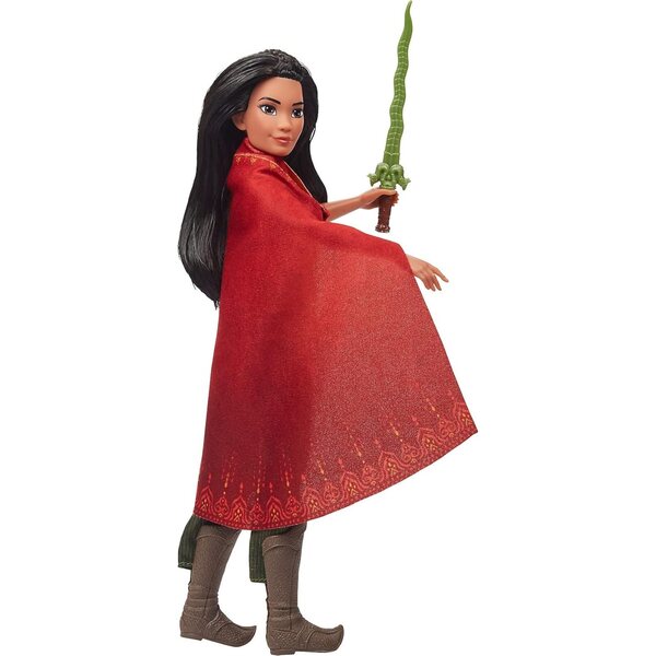 Disney Raya Puppe mit Kleidung, Schuhen und Schwert, inspiriert von Raya und dem letzten Drachen