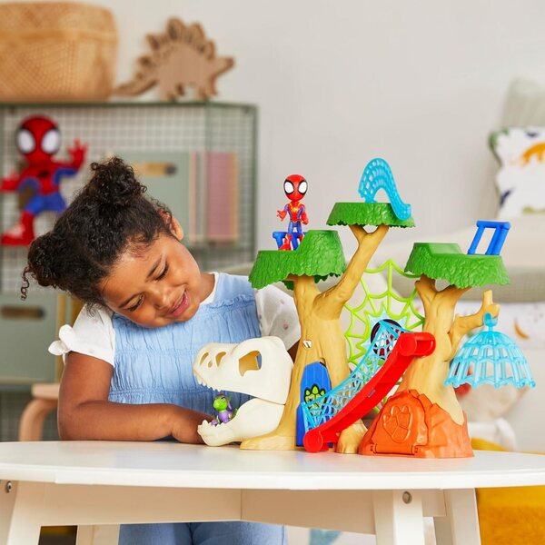 Spidey and Friends Marvel Dino-Webs Treehouse Playset Supersankarit lapsille