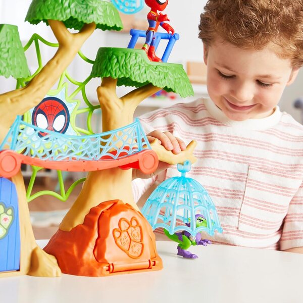 Spidey and Friends Marvel Dino-Webs Treehouse Playset Supersankarit lapsille