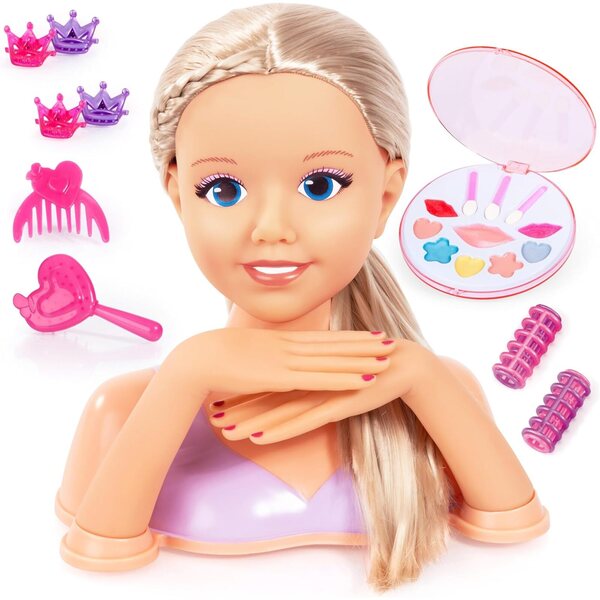 Lisa Topmodel Frisurenkopf mit Komplettset und Echthaar 25 cm