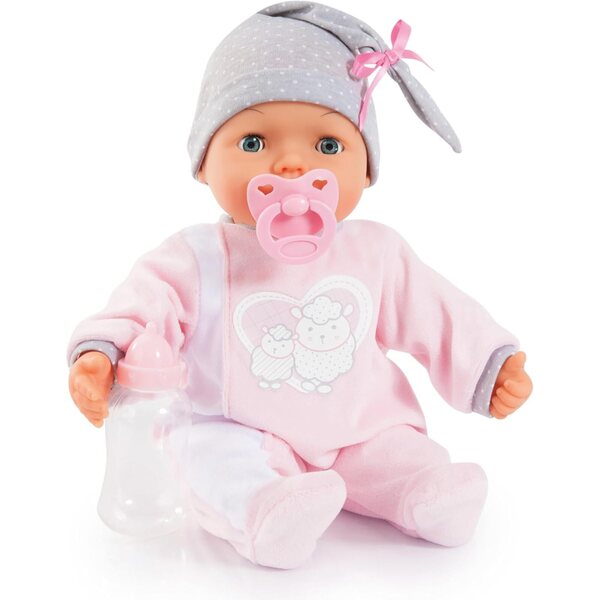 Bayer Piccolina Interaktive Puppe 38 cm mit echten Geräuschen und komplettem Zubehör