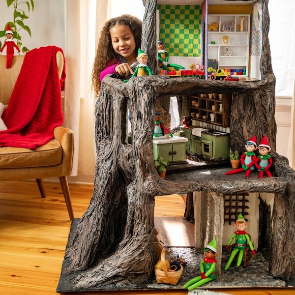 The Elf on the Shelf Elf Mates Cobbler with Red Hair – Enchanted Forest Edition Doll with Scarf and Earmuffs – Champion of Kindness – for Ages 3+.