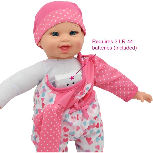 Little Darlings Twin Talking Dolls 12" mit Geräuschen und Zubehör für Kinder ab 2 Jahren