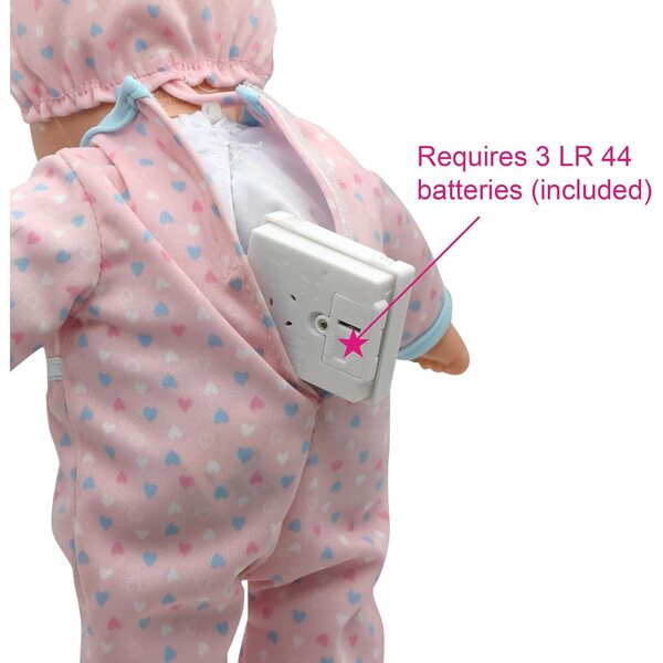 Kinderbettspaß: 12-Zoll-Neugeborenenpuppe mit Zubehör und interaktiven Sounds für Kinder ab 2 Jahren