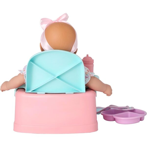 Poupée Madame Alexander 35 cm Sweet Smiles Snack Time avec chaise haute et accessoires