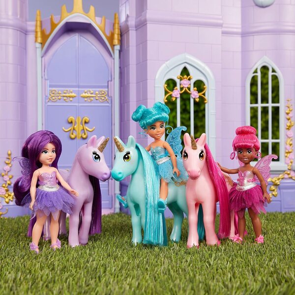 MGA Entertainment Traumschöne 5,5-Zoll-Puppe mit farbwechselnden Feen und Einhörnern